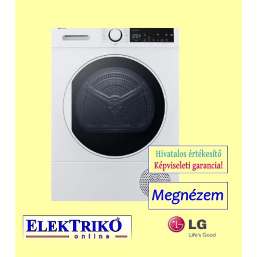 LG RH80T2AP6M Hőszivattyús szárítógép, 8 kg, 15 program, LED kijelző, A++