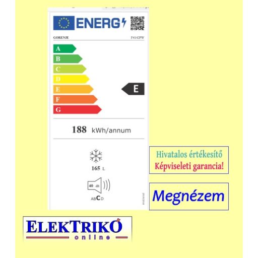    Gorenje fagyasztó F4142PW 