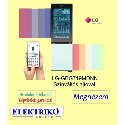 LG GBG719MDNN Hűtőszekrény, hűtőgép 