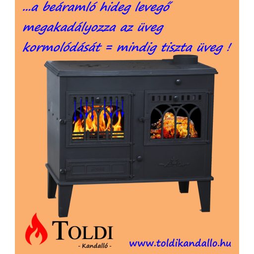 Toldi SPK-14J jobbos vízteres konyhai tűzhely, sparhelt