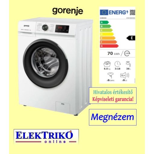 Gorenje WNHVB60SES keskeny 6 kg elöltöltős mosógép