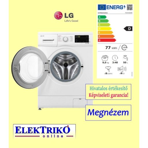  LG F4J3VS6WE  elöltöltős mosógép