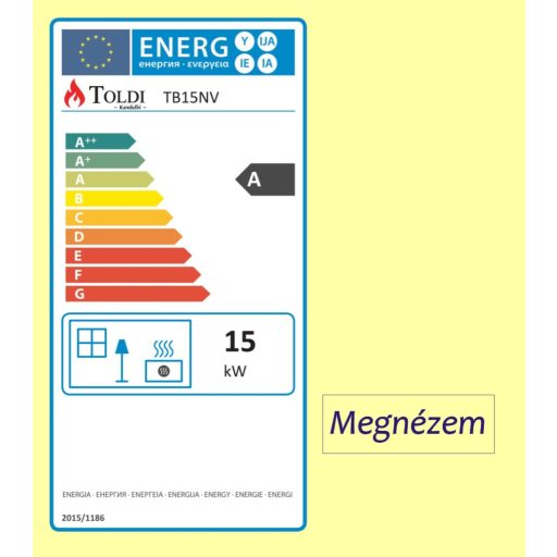 Toldi TB-15NV-öv szabadon álló kályha