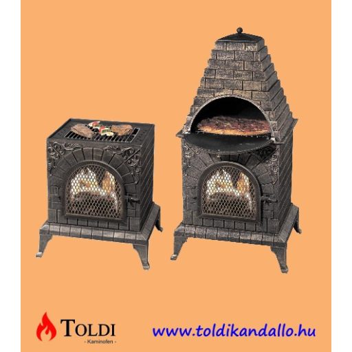Toldi TCH074 kerti grill - pizzasütő - kemence