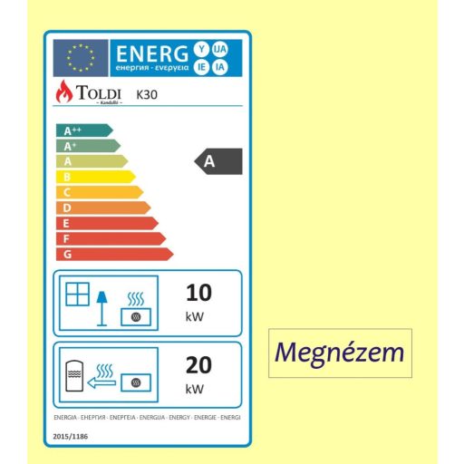 Toldi K30 LEMEZ ALJAS vízteres kandalló