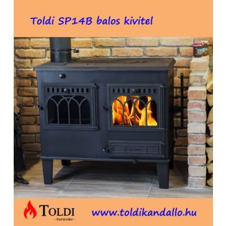   Toldi SP-14B balos öntvényelemes sparhelt öntvény tetővel