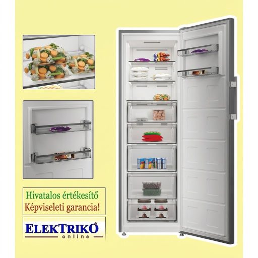 Whirlpool WHMFF6312XP4 Fagyasztószekrény Gyorsfagyasztó technológiával 286 L