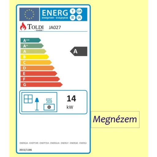 Toldi JA-027 öntvény kályha