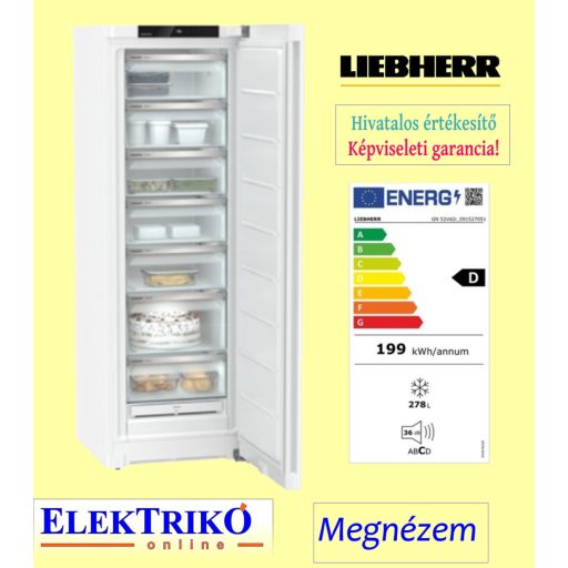 Liebherr GN 52Vd2i Plus NoFrost, álló fagyasztószekrény NoFrost 