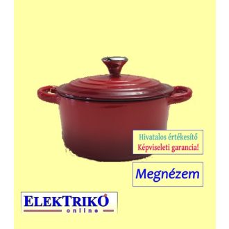    Öntöttvas lábos, belül kerámia, kívül zománc bevonat 22 cm