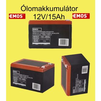 Emos akkumulátor 12V 15Ah.