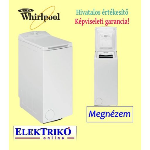 Whirlpool TDLR6240L szabadonálló, felültöltős mosógép, 6kg, fehér