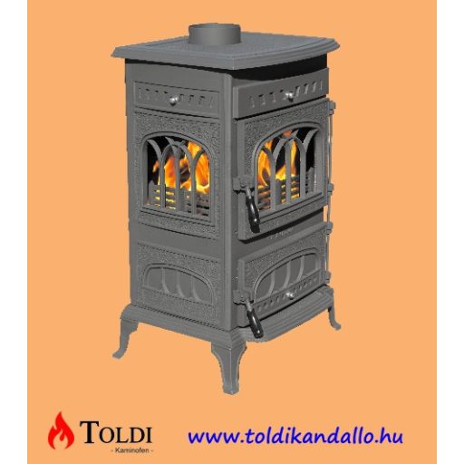 Toldi T11 - 3 3 oldalt öntvény - 3 oldalt üveges kandalló